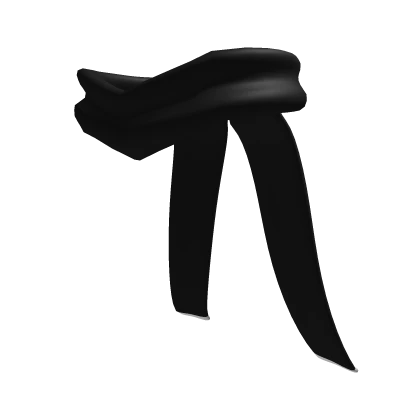 Long Scarf Shinobi Black and White 1.0