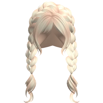 Cute Soft Double Swirly Braids in Blonde