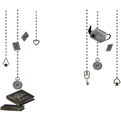 ♤ ♧ wonderland bunny magic tea party backdrop ‥…━⛧