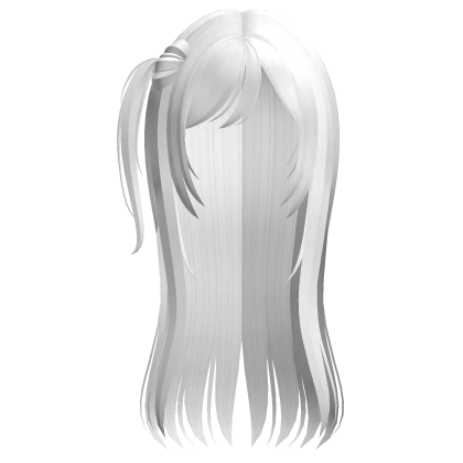 ♡ ꒰ gyaru white side pigtail layered hair ꒱