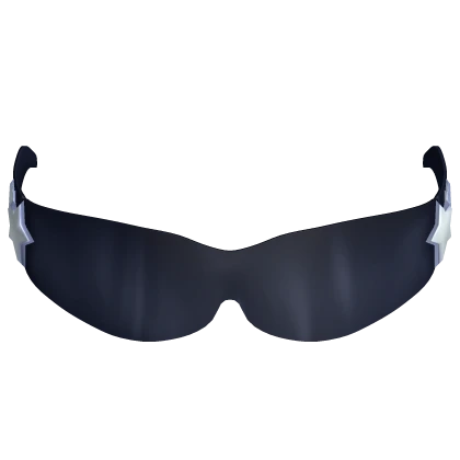 blue y2k wraparound glasses