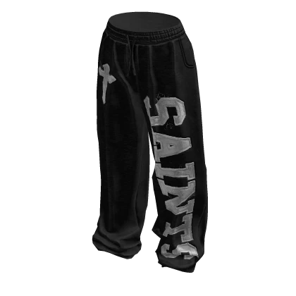 Graphic Y2k Sweatpants (Black)