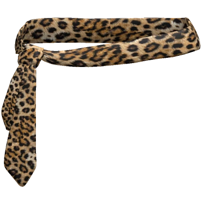 [3.0] Y2K Leopard Tie Belt