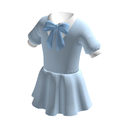 Bow tie dress : Light blue