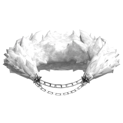 White Neck Fur Collar V2 w/ Chains