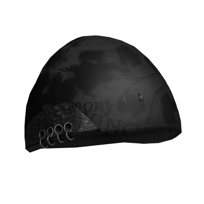 Pierced Dark Beanie