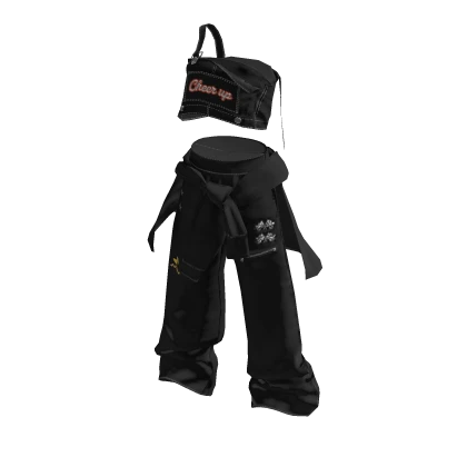 💜 Denim Layered Street Style_Black