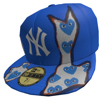 Blue Burning NY x Chrome Fitted | Tilted 