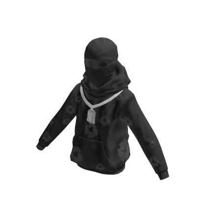 Black Denim Tears W Ski Mask / Chain