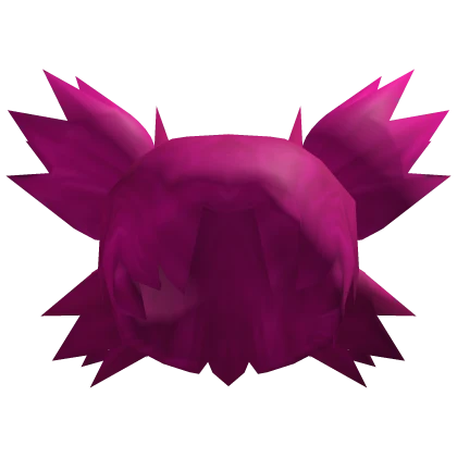 Classic Spiky Clover Pigtails [Magenta]