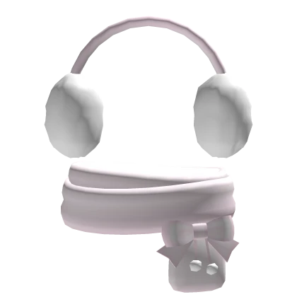 ♡ cute pink winter earmuffs + scarf