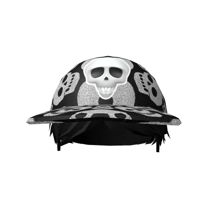 Y2k Skeleton Sparkle Hat + Hair