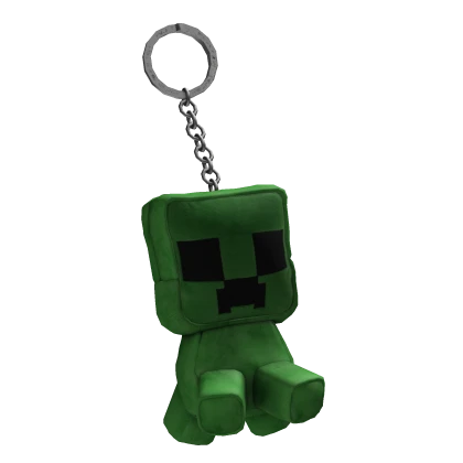 green creepy monster keychain