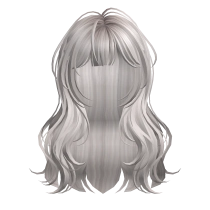 Silver Cute Wavy Hair