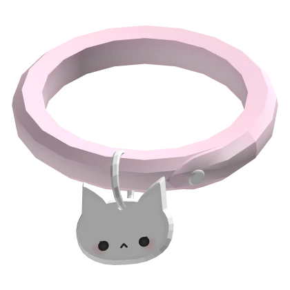 ♡ pink cat collar
