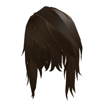 brown messy scene hair