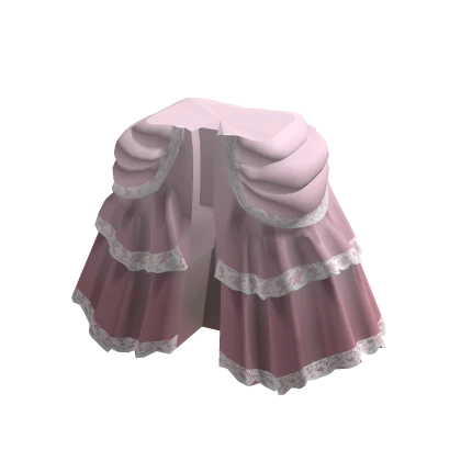Rococo Bustle Skirt Pink