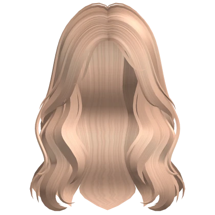 ୨୧ Silky Long Middle Part Hair in Blonde