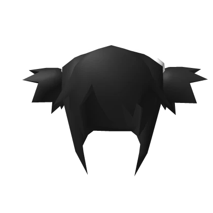 🖤Low Poly Spiked Pastel Black Pigtails