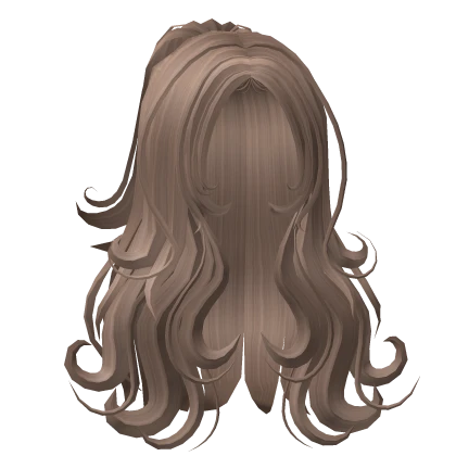 🍀Wavy Half Up Hair (Milktea Brown)