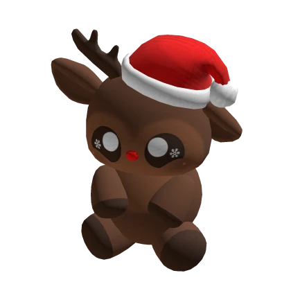 christmas reindeer plushie (holdable)