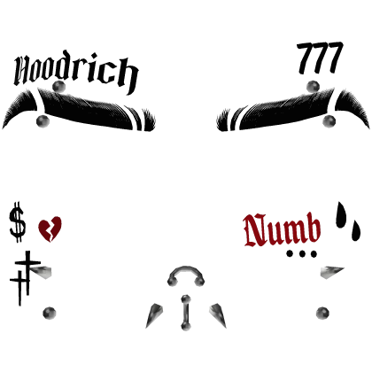 Slit Eyebrows w Tattoos + Piercings