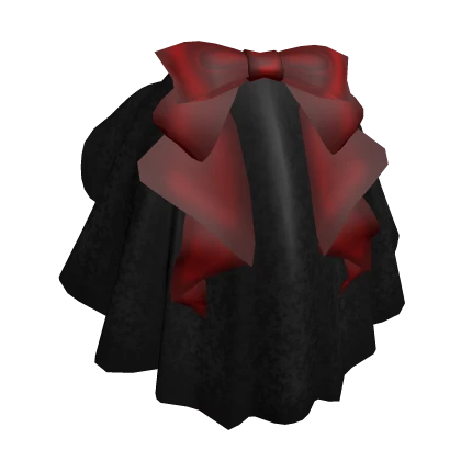 Graceful Bow Skirt - red/black