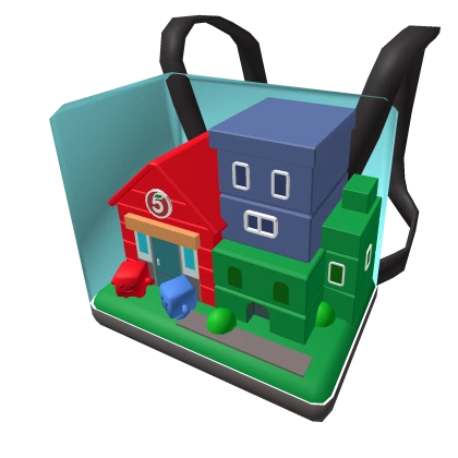 Рюкзак с городом в кубе