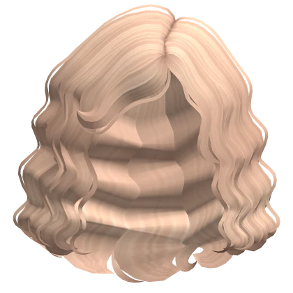 Short Cute Lush Curly Bob Hair (Blonde)