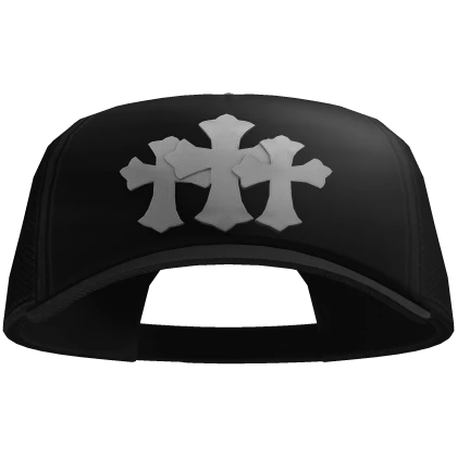 Chrome Hearts Cross Patch Trucker Hat | Forward