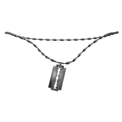 3.0 Emo Razor Blade Prop Necklace