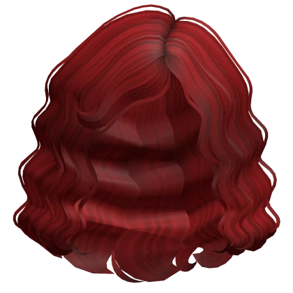 Short Cute Lush Curly Bob Hair (Red)