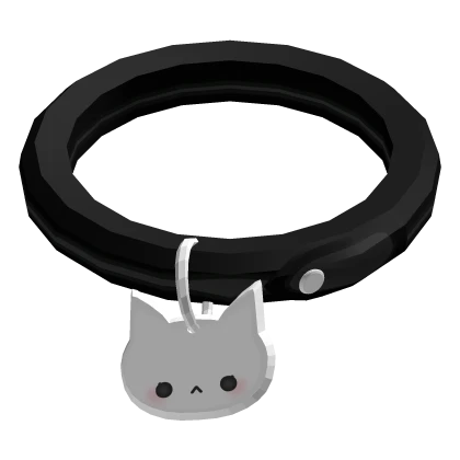 ♡ black cat collar