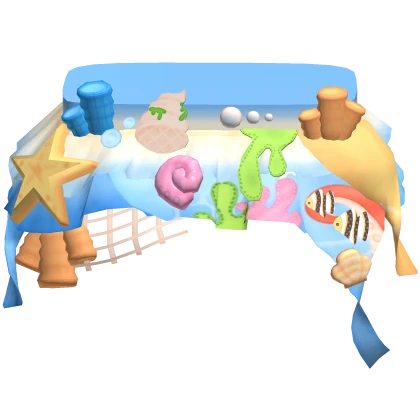 gyaru summer ocean mermaid pastel tropical skirt