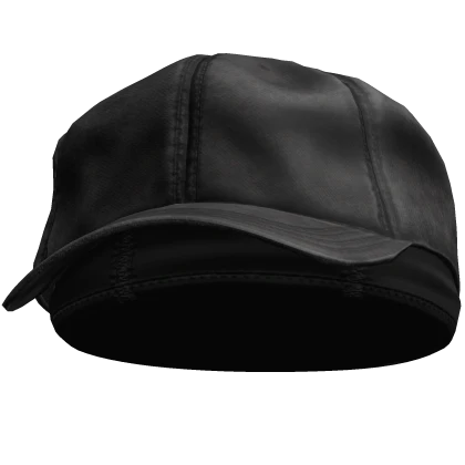 Black Thrifted Cap w/ Skullcap