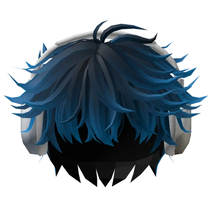 🍀Messy Boy Hair w Headphones(BlueBlack)