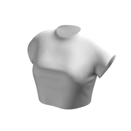 ⨾ White Cropped Baby Tee Shirt