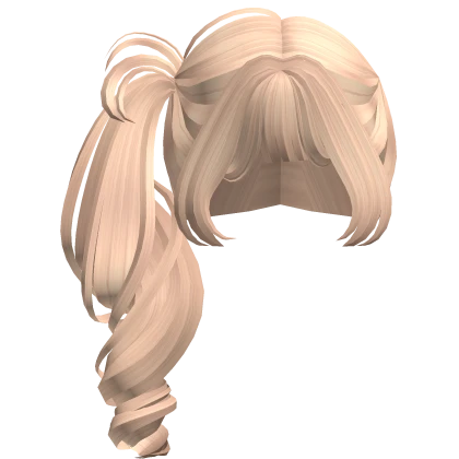 Cute Swirly Side Ponytail in Blonde