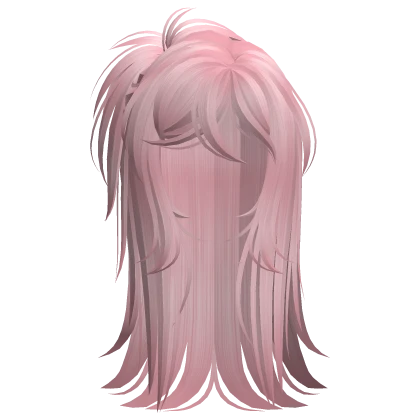 Scene Wispy Spikey Ponytail (Pink)