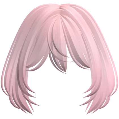 Anime Fluffy Vamp Bangs (Light Pink)
