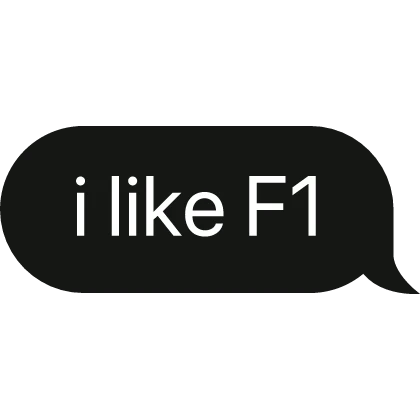 I like F1 text bubble