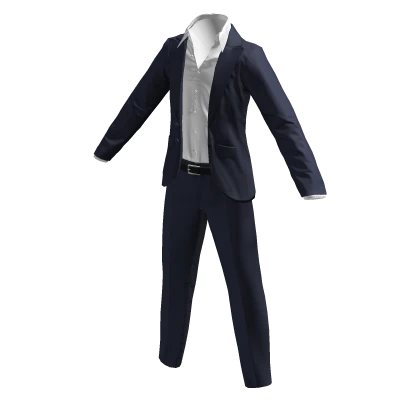 Navy Blue Business Boss Suit