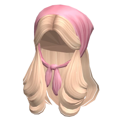 Preppy Tucked Hair w/ Cute Bandana (Blonde)