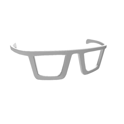 Thick White Glasses