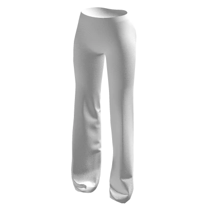 White Flared Pants