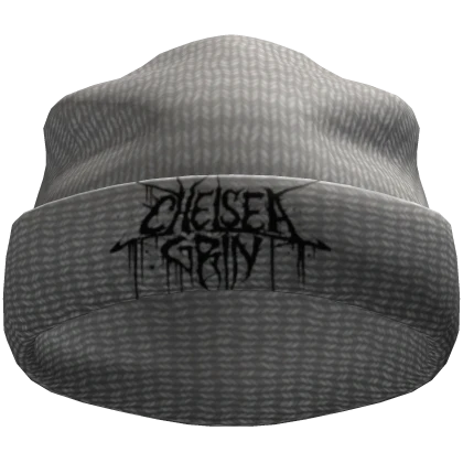 🕸️ Grey Gothic Y2K Knitted Beanie 🕸️