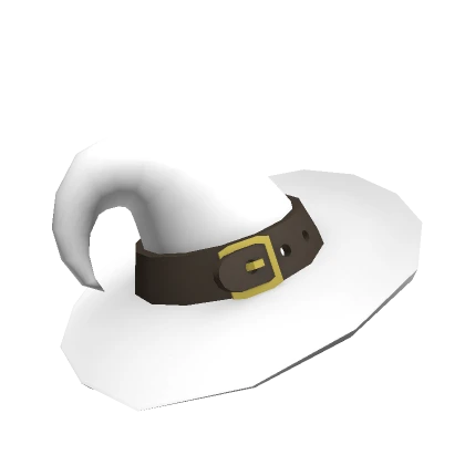 Stylised White Wizard Hat