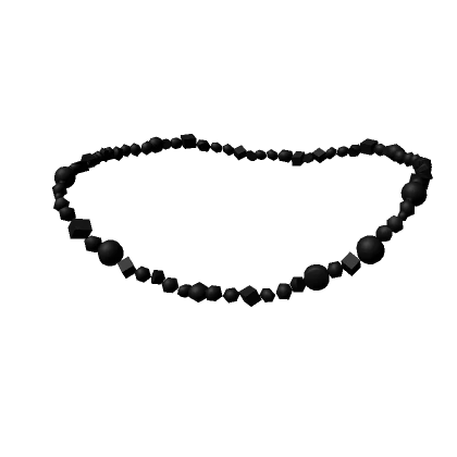 Black Bead Necklace 1.0