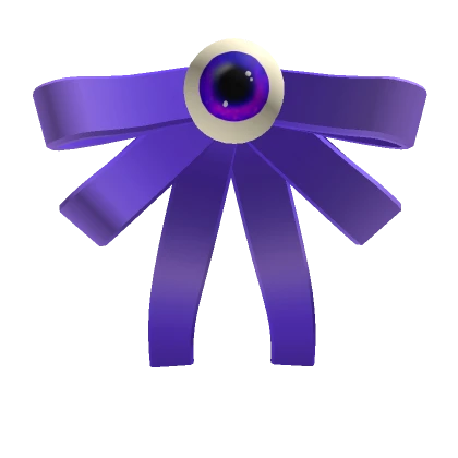 Eyeball Neck Bow Purple