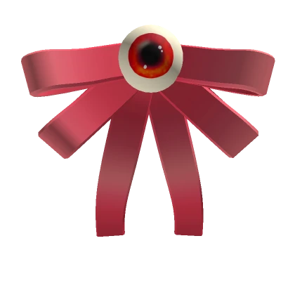 Eyeball Neck Bow Red